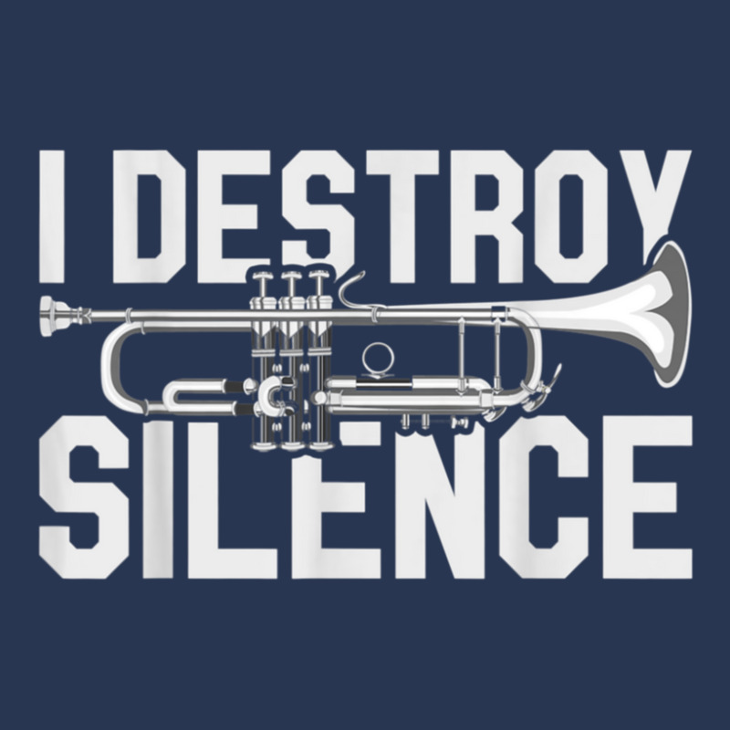 I Destroy Silence Musical Instrument Trumpet Ladies Denim Jacket by LeahRDenny | Artistshot