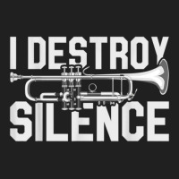 I Destroy Silence Musical Instrument Trumpet Ladies Polo Shirt | Artistshot