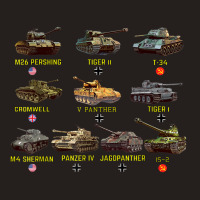 Top Ten Best Ww2 Tanks M4 Sherman Panzer Iv Tiger Ii T-34 Tank Top | Artistshot