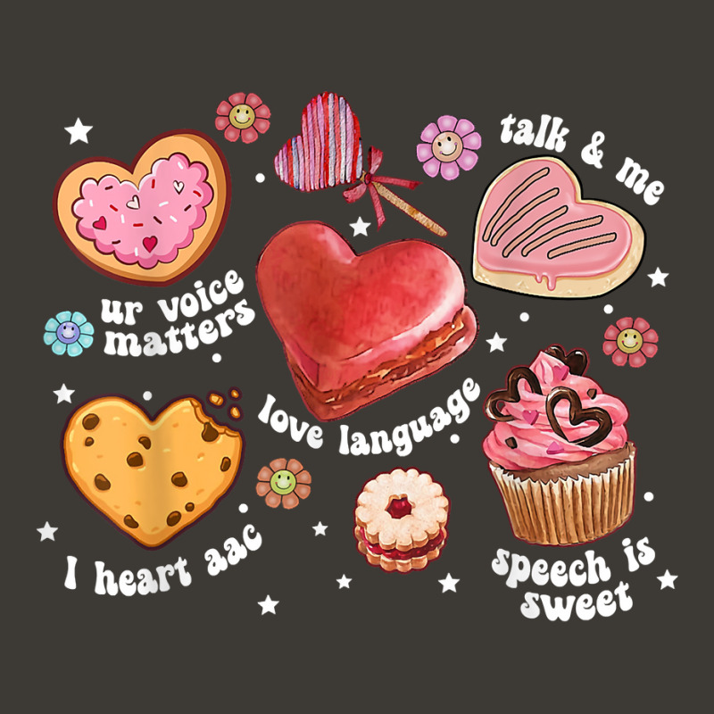 Hearts Candy Speech Language Pathologist Slp Valentines Day T Shirt Bucket Hat by berkenby | Artistshot