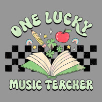 Groovy St Patricks Day Shamrock One Lucky Music Teacher T Shirt Women's V-neck T-shirt | Artistshot