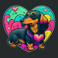 I Love My Dachshund Sausage Dog Valentines Weenie T Shirt Women's Triblend Scoop T-shirt | Artistshot