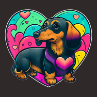 I Love My Dachshund Sausage Dog Valentines Weenie T Shirt Racerback Tank | Artistshot