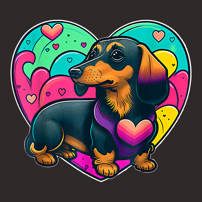 I Love My Dachshund Sausage Dog Valentines Weenie T Shirt Racerback Tank by delredske | Artistshot