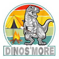 Funny Dinos'more Camping Dinosaur Camp Smore Dino Campfire T Shirt Stainless Steel Water Bottle | Artistshot