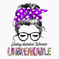 Eating Disorders Warrior Ribbon Unbreakable T Shirt T-shirt | Artistshot