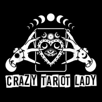 Divination Crazy Tarot Lady Crystal Ball Tarot Cards T Shirt Adjustable Cap | Artistshot