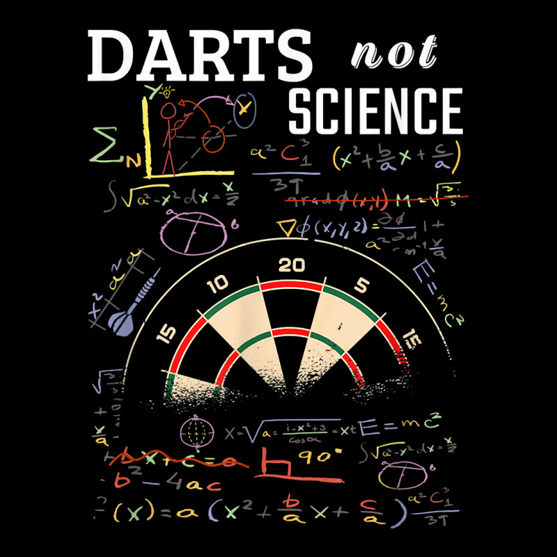 Funny Darts Not Science Math Vintage Dartboard T Shirt Maternity Scoop Neck T-shirt by hoasantiaz | Artistshot