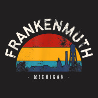 Retro Cityscape Frankenmuth Michigan T Shirt T-shirt | Artistshot