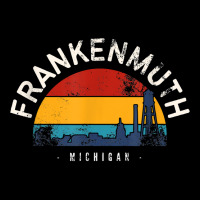 Retro Cityscape Frankenmuth Michigan T Shirt Pocket T-shirt | Artistshot