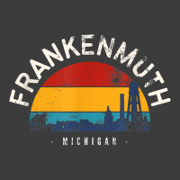 Retro Cityscape Frankenmuth Michigan T Shirt Men's Polo Shirt | Artistshot