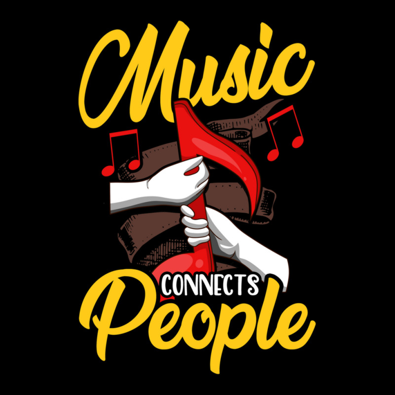 Music Teacher Note Music Notes Connects People Gift Women's V-Neck T-Shirt by HakimMohamed | Artistshot