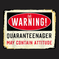 Vintage Warning Quaranteenager May Contain Attitude T Shirt T-shirt | Artistshot