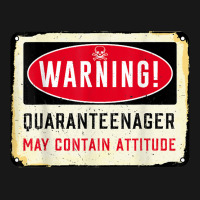 Vintage Warning Quaranteenager May Contain Attitude T Shirt Flannel Shirt | Artistshot