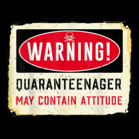 Vintage Warning Quaranteenager May Contain Attitude T Shirt V-neck Tee | Artistshot