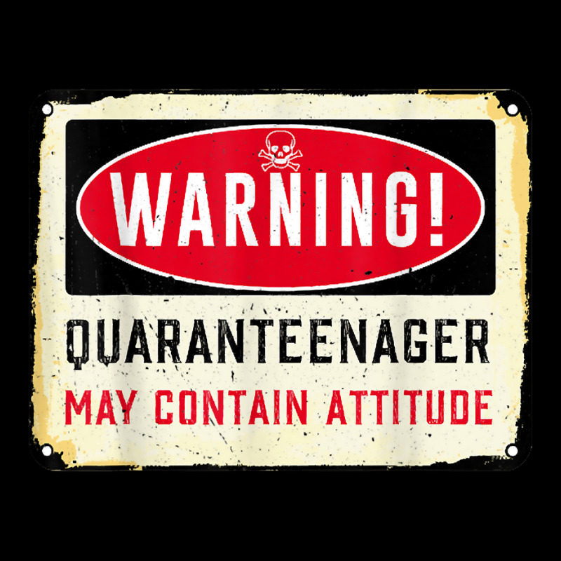 Vintage Warning Quaranteenager May Contain Attitude T Shirt Fleece Short | Artistshot