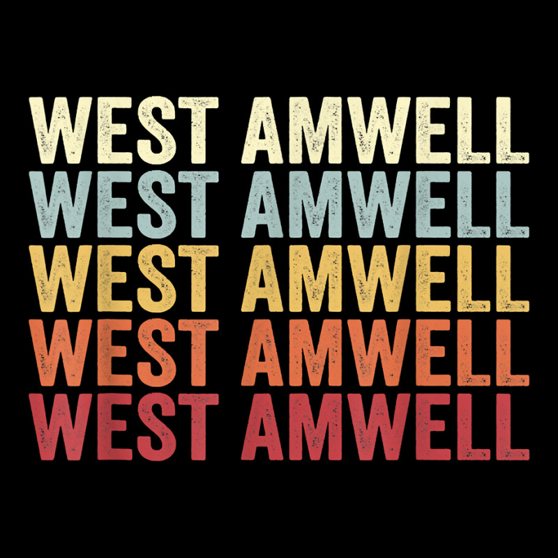 Custom West Amwell New Jersey West Amwell Nj Retro Vintage Text T Shirt