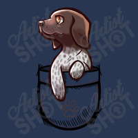 Pocket Cute German Shorthair Pointer Dog Men Denim Jacket | Artistshot