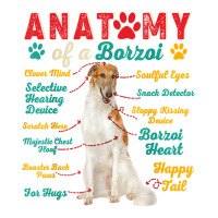 Vintage Anatomy Of A Borzoi Clever Soulful Happy Tails T Shirt V-neck Tee | Artistshot