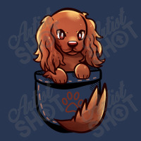 Pocket Cute Irish Setter Dog Men Denim Jacket | Artistshot