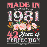 Womens Made In 1981 Floral 42 Year Old 42nd Birthday Gift For Women T Champion Hoodie | Artistshot