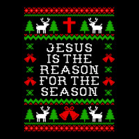 Jesus Is The Reason For The Season - Ugly Christmas Sweater Style Pocket T-shirt | Artistshot