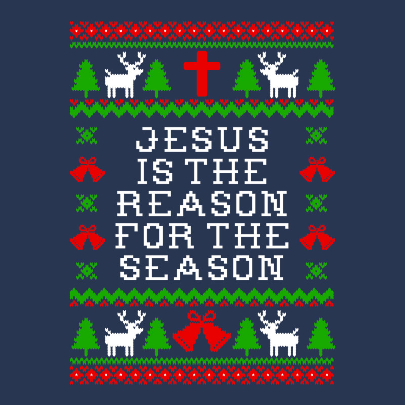 Jesus Is The Reason For The Season - Ugly Christmas Sweater Style Men Denim Jacket by ChristineErevelles | Artistshot