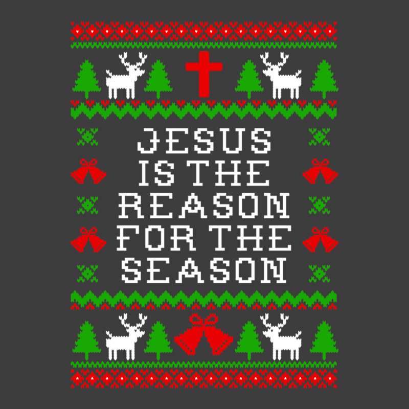 Jesus Is The Reason For The Season - Ugly Christmas Sweater Style Men's Polo Shirt by ChristineErevelles | Artistshot