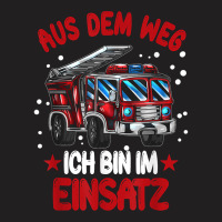 Youth Fire Department Fire Truck Out Of The Way I'm On Duty T Shirt T-shirt | Artistshot