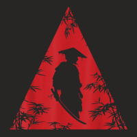 Samurai Warrior With Katana Sword Japanese Bamboo Plants T Shirt Ladies Fitted T-shirt | Artistshot