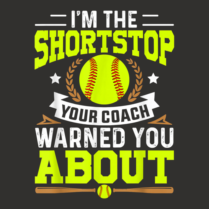 Shortstop Your Coach Warned You About   Softball Shortstop T Shirt Champion Hoodie | Artistshot