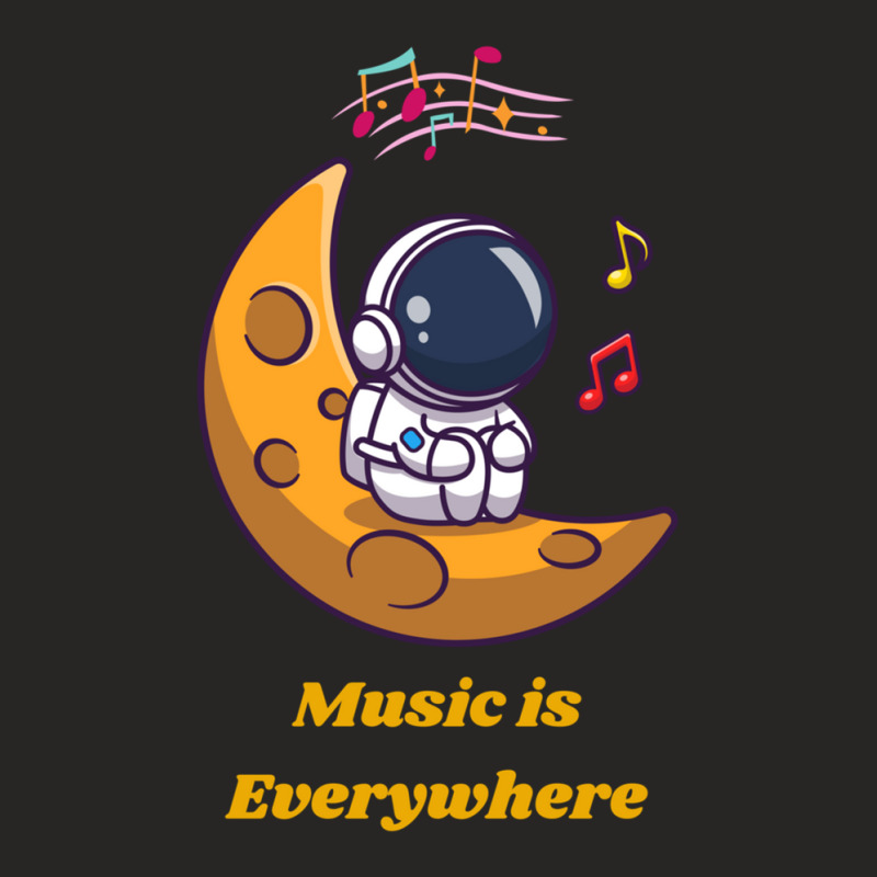 Music Is Everywhere .png Ladies Fitted T-Shirt by PamzieAdams | Artistshot