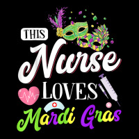 This Nurse Loves Mardi Gras Carnival Parade Party Nursing T Shirt Women's V-neck T-shirt | Artistshot