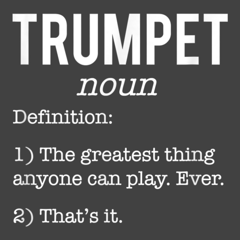 Trumpet Funny Definition Humor. Trumpet Lovers T Shirt Vintage T-shirt | Artistshot