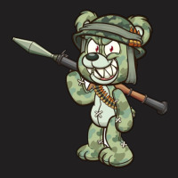 Cartoon Soldier Bear T-shirt | Artistshot