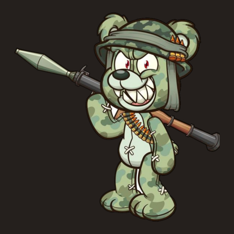 Cartoon Soldier Bear Tank Top | Artistshot