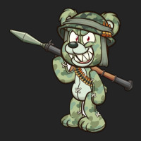 Cartoon Soldier Bear 3/4 Sleeve Shirt | Artistshot