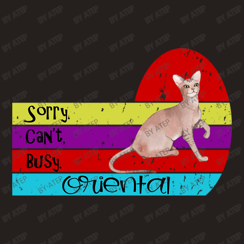 Oriental Cat Sorry Cant Busy Tank Top | Artistshot