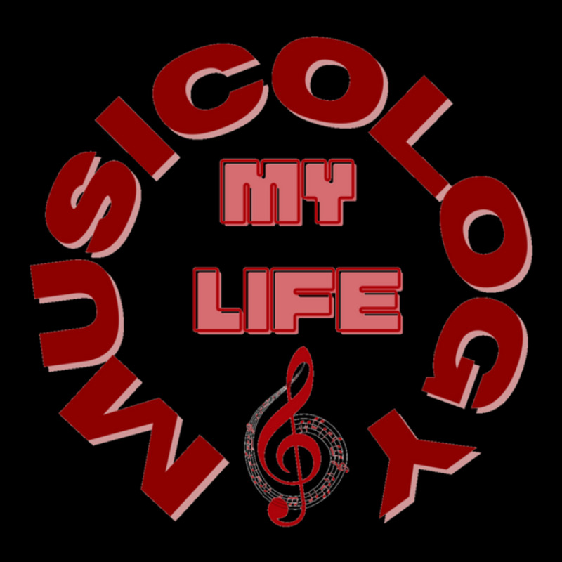 Musicology - My Life - Music Notes (red) Pocket T-Shirt by FranklinTepper1 | Artistshot