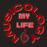 Musicology - My Life - Music Notes (red) Tank Top | Artistshot