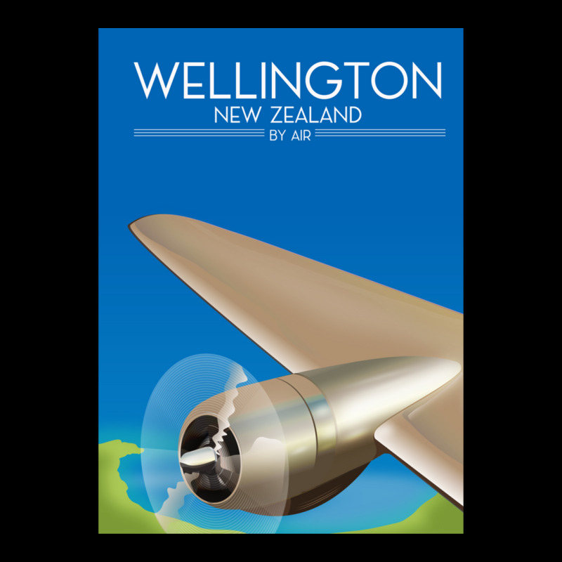 Wellington New Zealand Flight Poster .png Adjustable Cap | Artistshot