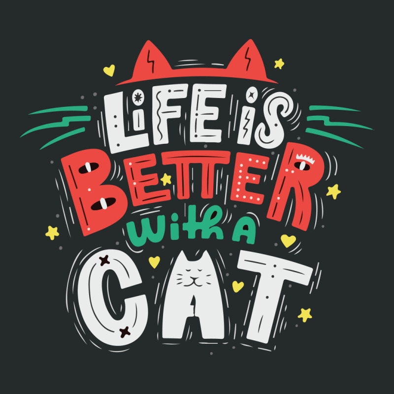 Pets Life Is Better With A Cat Women's Triblend Scoop T-shirt by Perfect Designers | Artistshot