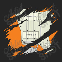 Ripped Electric Guitar Offset Style Orange Color Unisex Hoodie | Artistshot