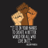 Your Hands Create Better World Black History Month Melanin T Shirt T-shirt | Artistshot