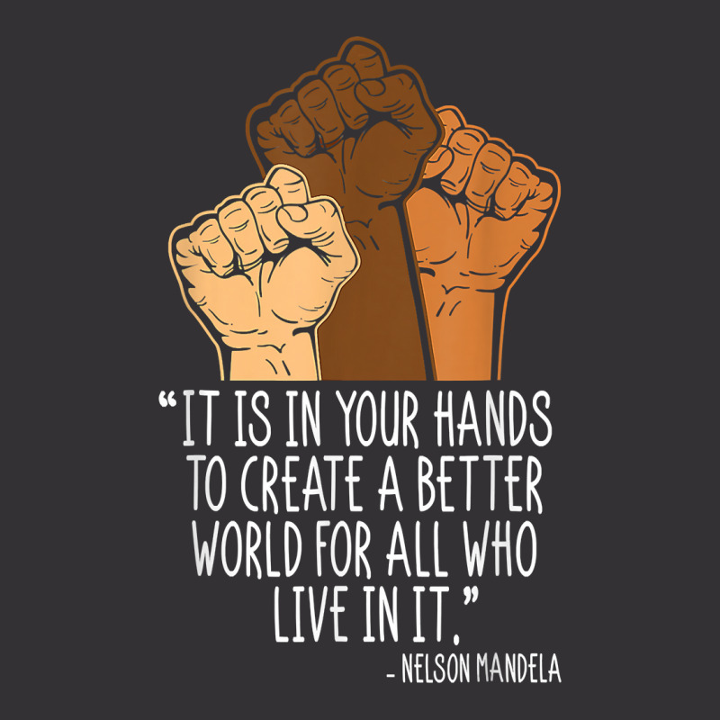 Your Hands Create Better World Black History Month Melanin T Shirt Vintage Short | Artistshot