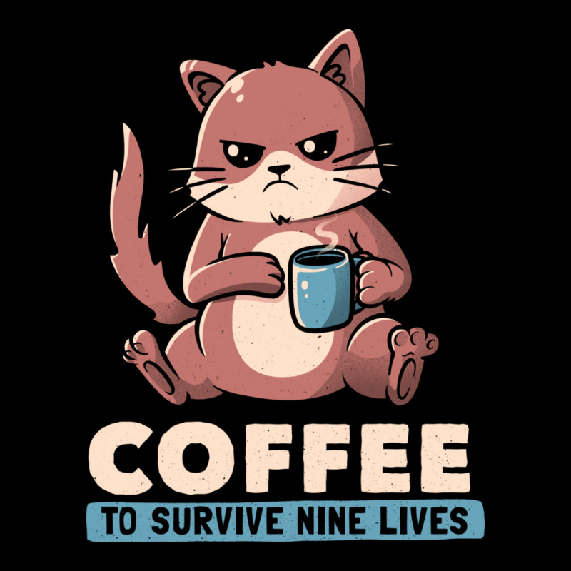 Coffee To Survive Nine Lives Funny Cute Cat Youth Hoodie by adeaan | Artistshot