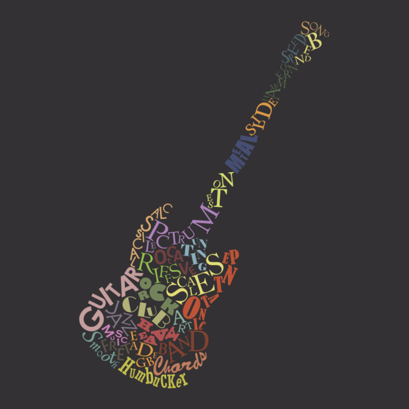 Guitar Typology No Background Vintage Hoodie by AaronHalverson | Artistshot