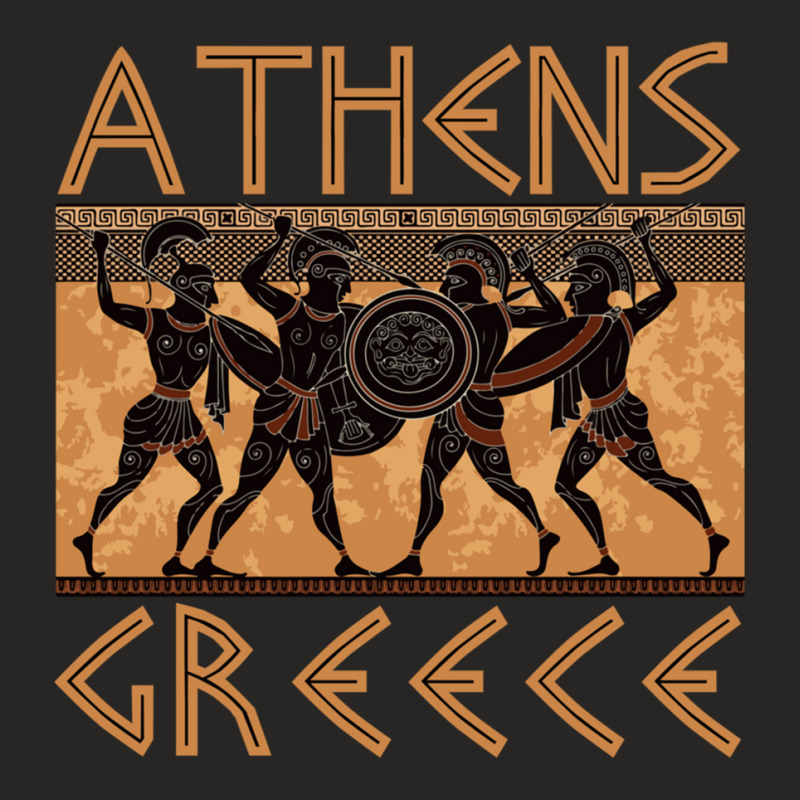 Ancient Greece Warrior Greek Mythology Athens Souvenir Long Sleeve T S Ladies Fitted T-Shirt by bettincam | Artistshot