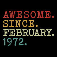 Awesome Since February 1972 Vintage 51st Birthday T Shirt Unisex Jogger | Artistshot