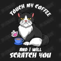 Cute Angry Cat With Coffee Office Work Classic T-shirt | Artistshot